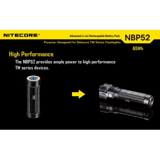 Nitecore Nbp Advanced Li Ion Battery Pack For Tm Series Flashlights